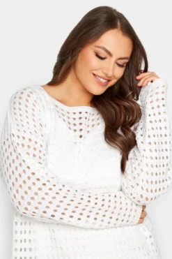 YOURS Curve White Crochet Midaxi Dress 8 YOURS Curve White Crochet Midaxi Dress -Outlet Stylo Wise Store afd47d36 a0ff 4f 192834 D scaled