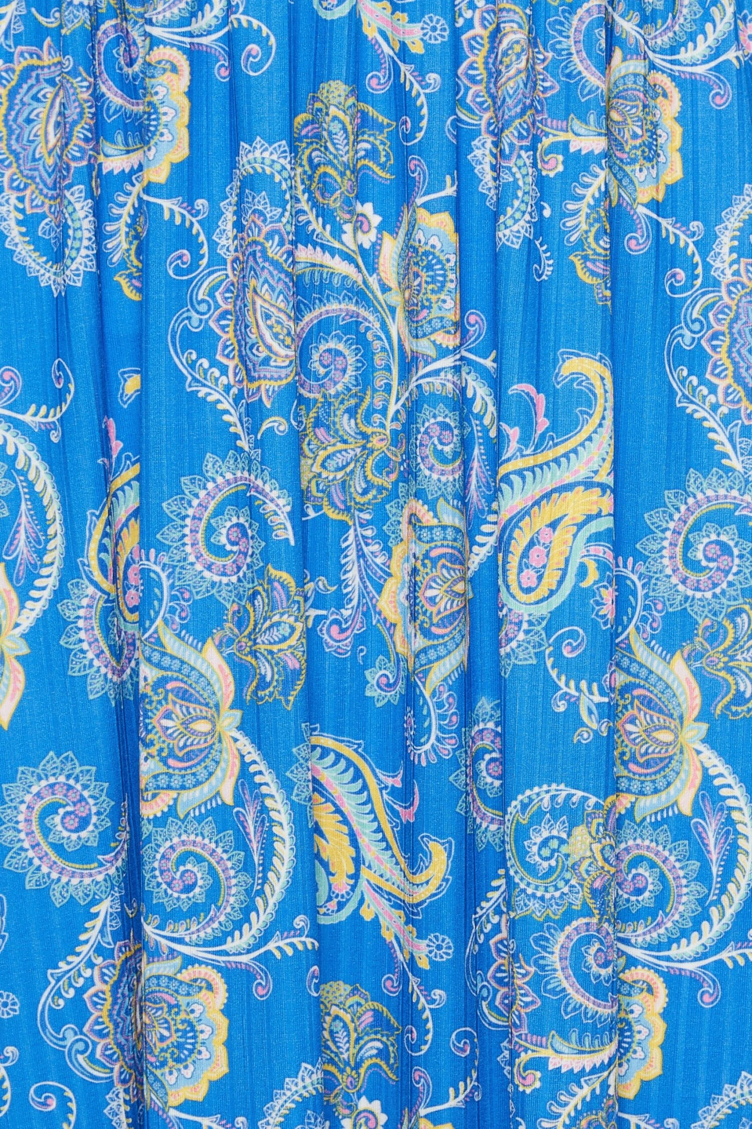 YOURS PETITE Curve Blue Paisley Maxi Dress 4 YOURS PETITE Curve Blue Paisley Maxi Dress - Image 4
