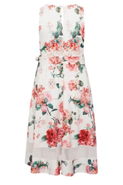 YOURS LONDON Curve White & Pink Mesh Floral Skater Dress 11 YOURS LONDON Curve White & Pink Mesh Floral Skater Dress -Outlet Stylo Wise Store b0387c3a 9941 40 162040 Y scaled