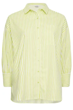 YOURS Curve Lime Green Stripe Poplin Oversized Shirt 10 YOURS Curve Lime Green Stripe Poplin Oversized Shirt -Outlet Stylo Wise Store b126273b 14df 45 131719 X scaled