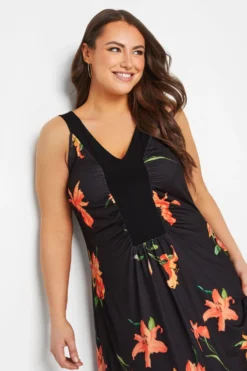YOURS LONDON Curve Black Floral Maxi Dress 8 YOURS LONDON Curve Black Floral Maxi Dress -Outlet Stylo Wise Store b37c3855 e355 44 162184 D scaled