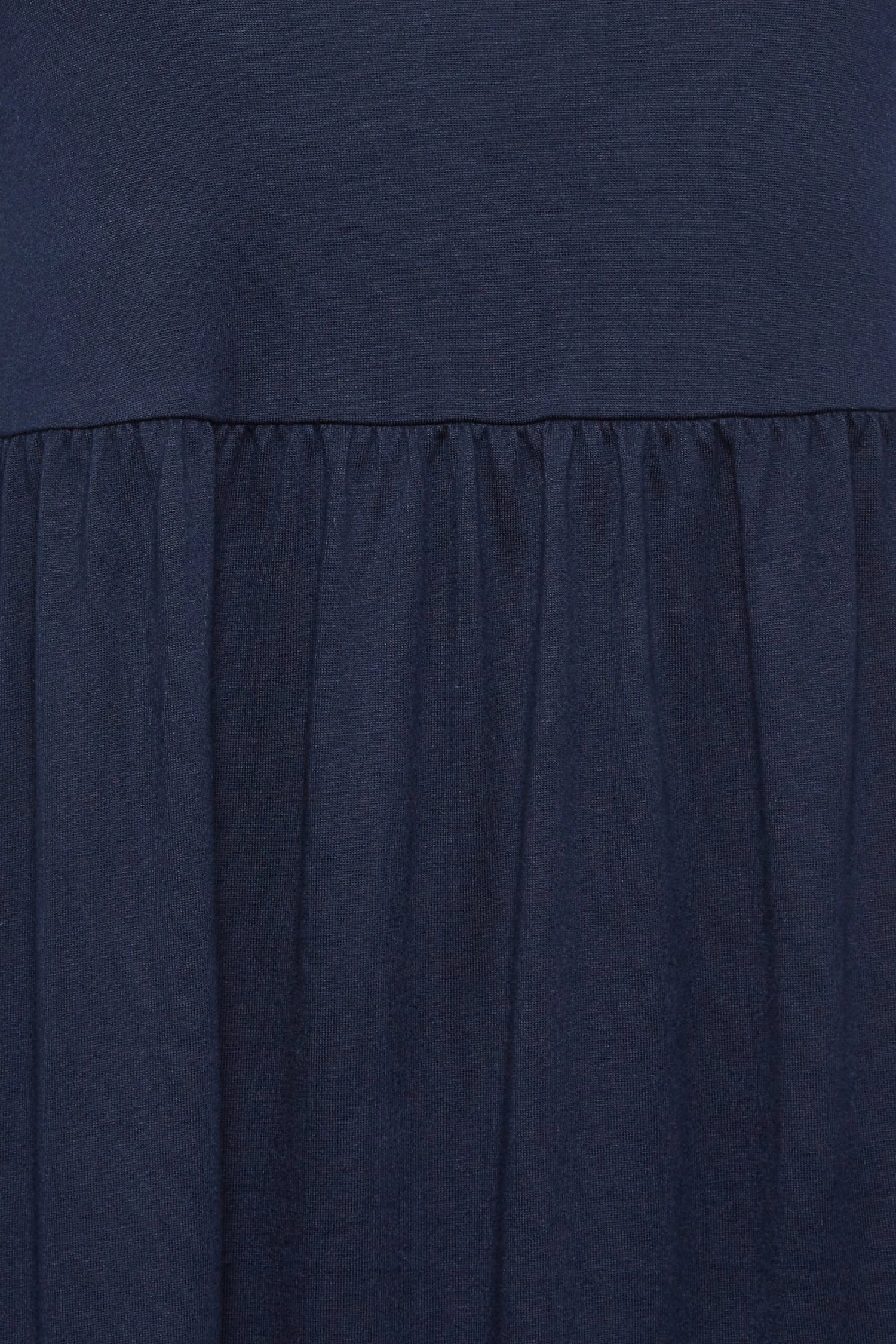 YOURS Curve Navy Blue Frill Sleeve Smock Dress 4 YOURS Curve Navy Blue Frill Sleeve Smock Dress - Image 4