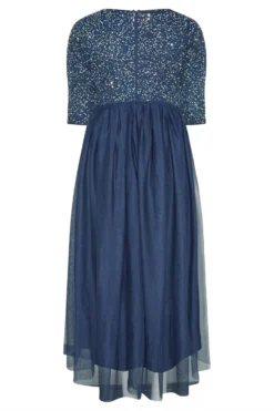 LUXE Curve Navy Blue Sequin Hand Embellished Maxi Dress -Outlet Stylo Wise Store b5078488 11b1 4e 161156 BK scaled
