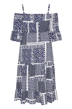 LIMITED COLLECTION Curve Navy Blue Patchwork Print Cold Shoulder Dress 11 LIMITED COLLECTION Curve Navy Blue Patchwork Print Cold Shoulder Dress -Outlet Stylo Wise Store b6364ad3 08dd 4b 217037 Y scaled