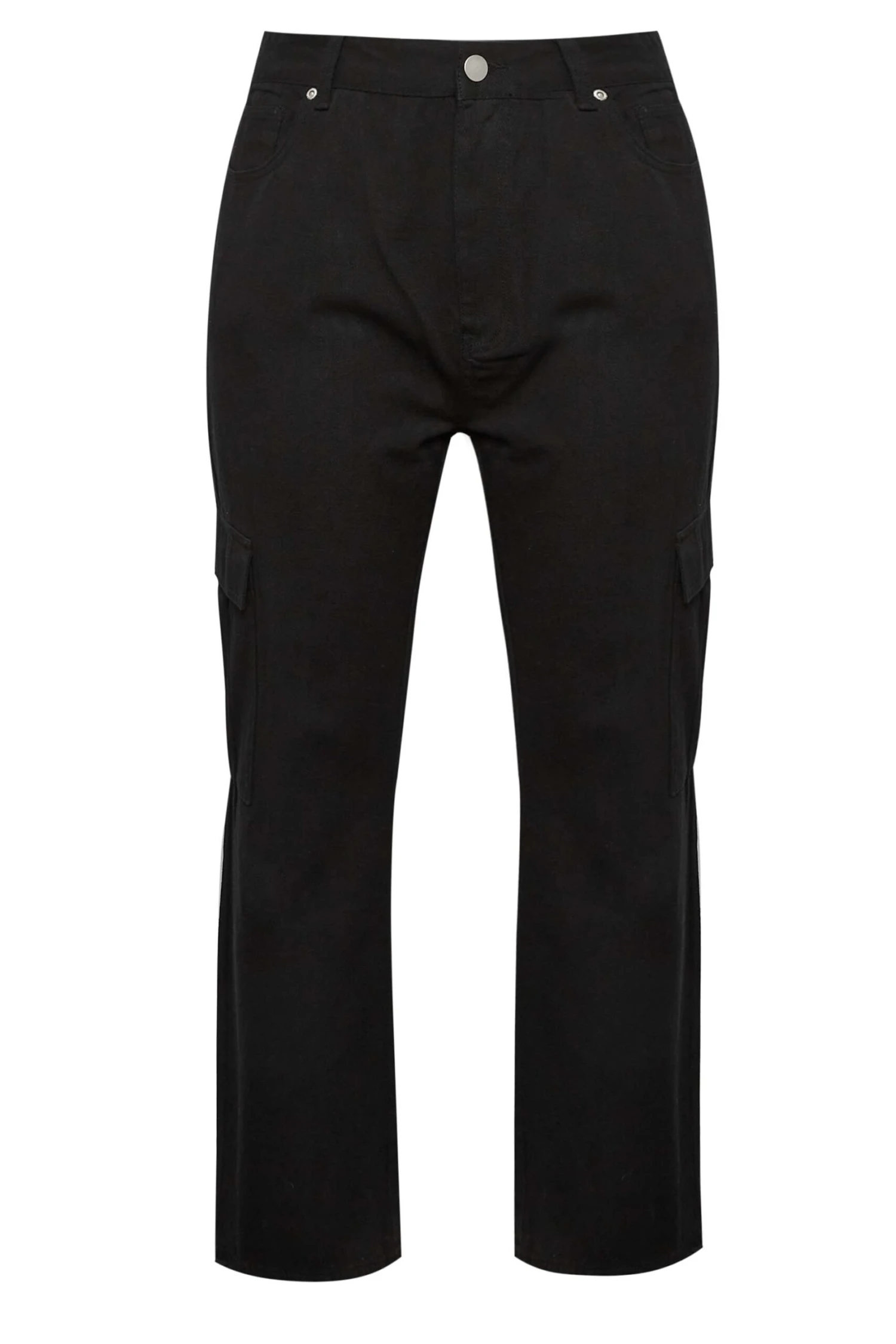 YOURS Curve Black Straight Leg Cargo Jeans 5 YOURS Curve Black Straight Leg Cargo Jeans - Image 5