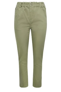 YOURS Curve Khaki Green Stretch Elasticated Waist MOM Jeans 9 YOURS Curve Khaki Green Stretch Elasticated Waist MOM Jeans -Outlet Stylo Wise Store b7055742 6149 40 143246 X scaled