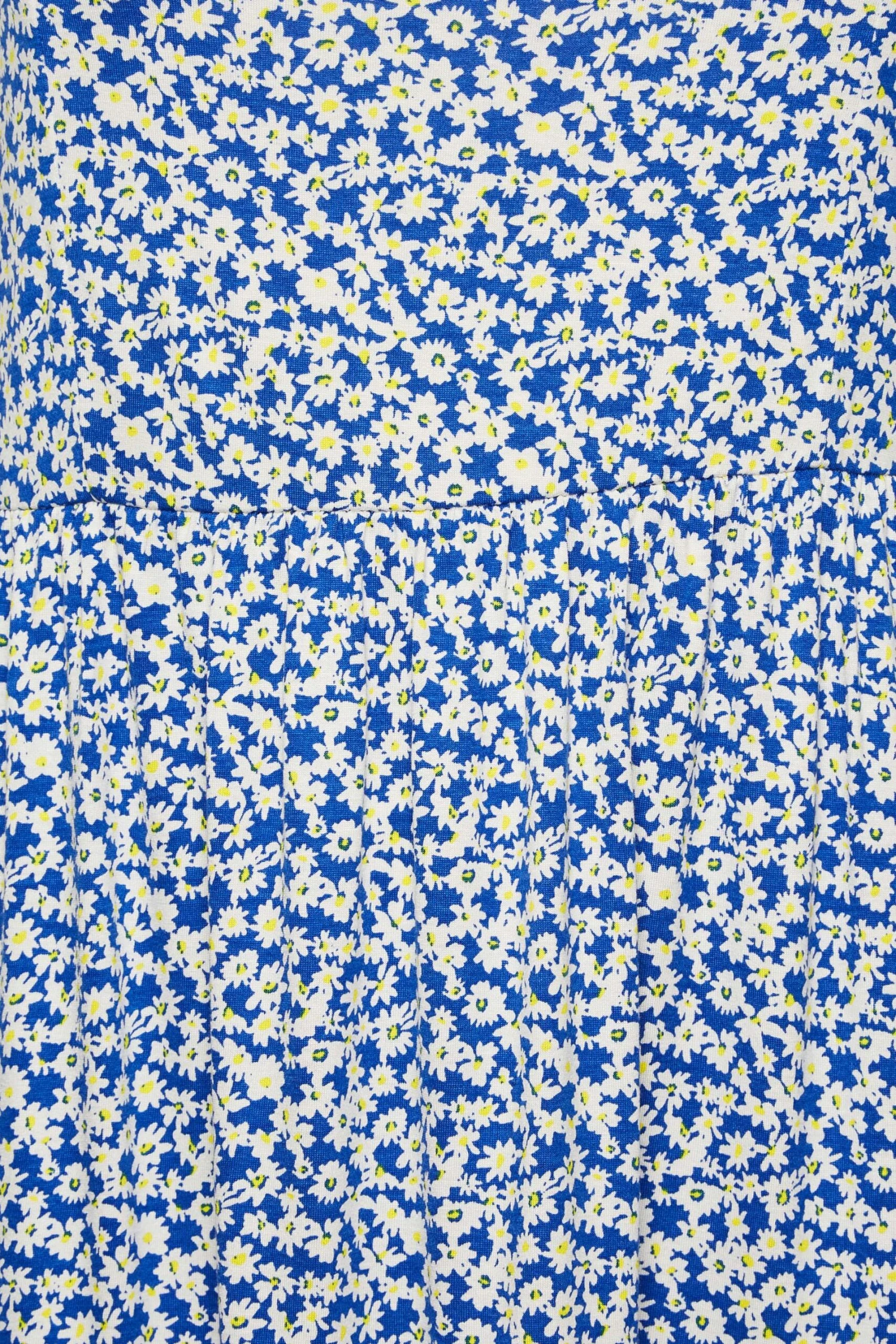 YOURS CURVE Dark Blue Ditsy Floral Dress 4 YOURS CURVE Dark Blue Ditsy Floral Dress - Image 4