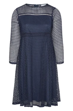 YOURS LONDON Curve Navy Blue Lace Midi Skater Dress 10 YOURS LONDON Curve Navy Blue Lace Midi Skater Dress -Outlet Stylo Wise Store b8757805 f0ab 4a 161180 F scaled