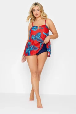 YOURS Curve Navy Blue Tummy Control Bikini Brief