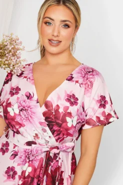 YOURS LONDON Curve Pink & Red Floral Skater Wrap Dress 8 YOURS LONDON Curve Pink & Red Floral Skater Wrap Dress -Outlet Stylo Wise Store ba895467 ca43 4b 162032 D scaled