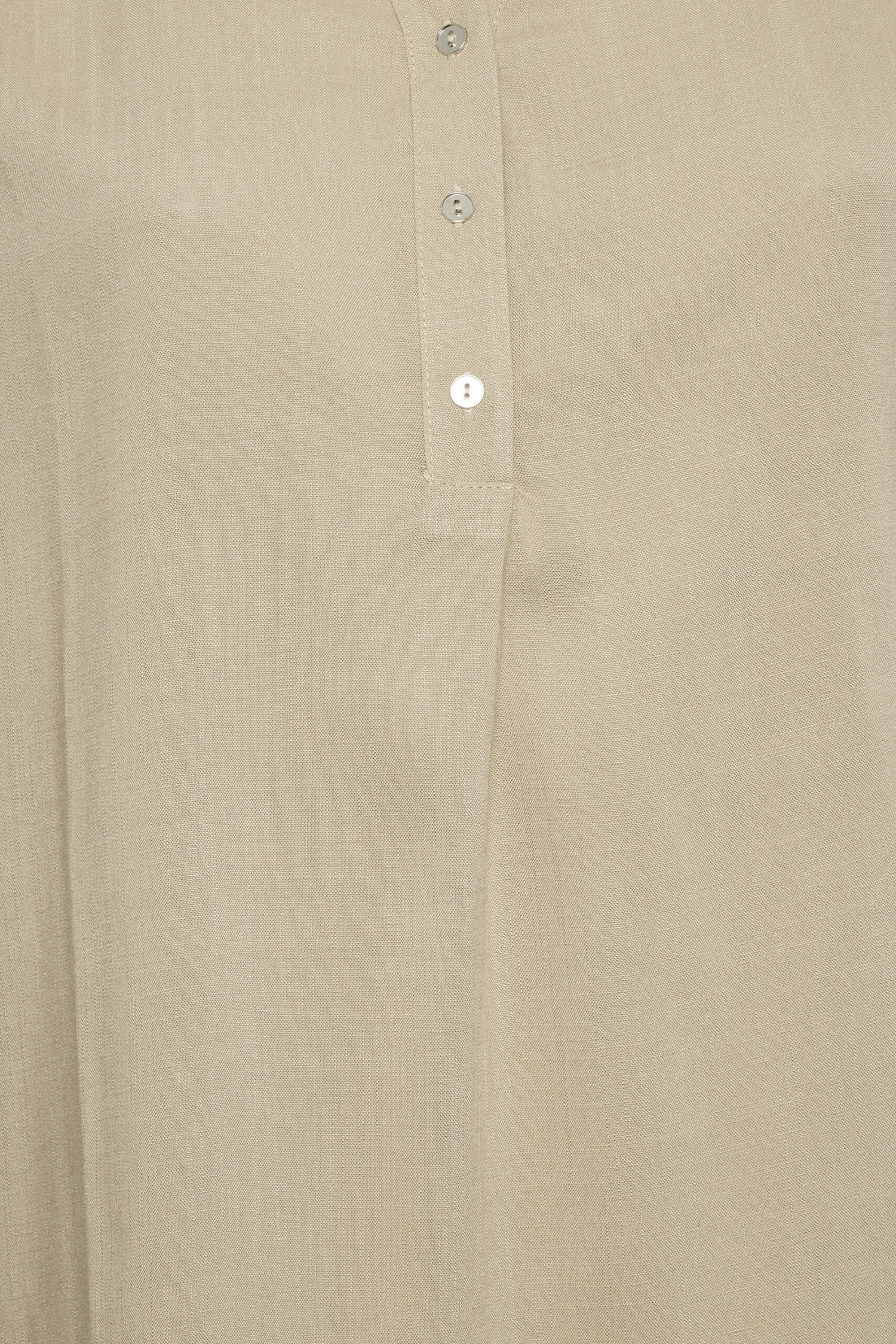 YOURS Curve Beige Brown Half Placket Blouse 4 YOURS Curve Beige Brown Half Placket Blouse - Image 4