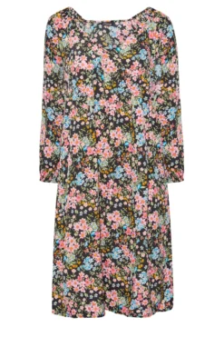 LIMITED COLLECTION Curve Black Floral Balloon Sleeve Midi Dress 10 LIMITED COLLECTION Curve Black Floral Balloon Sleeve Midi Dress -Outlet Stylo Wise Store bbedbc8c b69d 4c 214909 X scaled