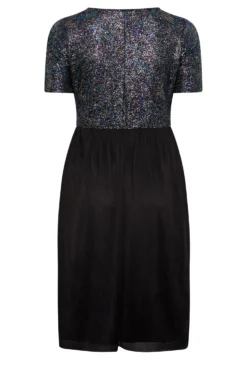 LIMITED COLLECTION Curve Black Glitter Mesh Dress -Outlet Stylo Wise Store bd27fd75 adef 4f 215050 Y scaled