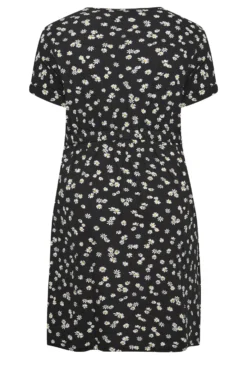 YOURS Curve Black Daisy Print Cotton T-Shirt Dress 11 YOURS Curve Black Daisy Print Cotton T-Shirt Dress -Outlet Stylo Wise Store be544f0c a49e 46 137305 Y scaled
