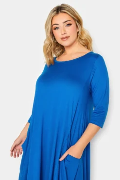 YOURS Curve Cobalt Blue Drape Pocket Dress 8 YOURS Curve Cobalt Blue Drape Pocket Dress -Outlet Stylo Wise Store be67f083 d43e 49 301911 D scaled