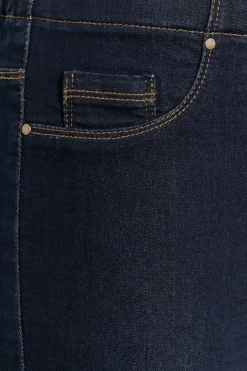 YOURS Curve Indigo Blue Distressed Hem Stretch Jeggings -Outlet Stylo Wise Store bf2a3b7d 37ad 43 143094 Z scaled