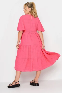LIMITED COLLECTION Curve Hot Pink Textured Tiered Smock Dress 8 LIMITED COLLECTION Curve Hot Pink Textured Tiered Smock Dress -Outlet Stylo Wise Store bfa4783a 81f9 44 215542 C scaled
