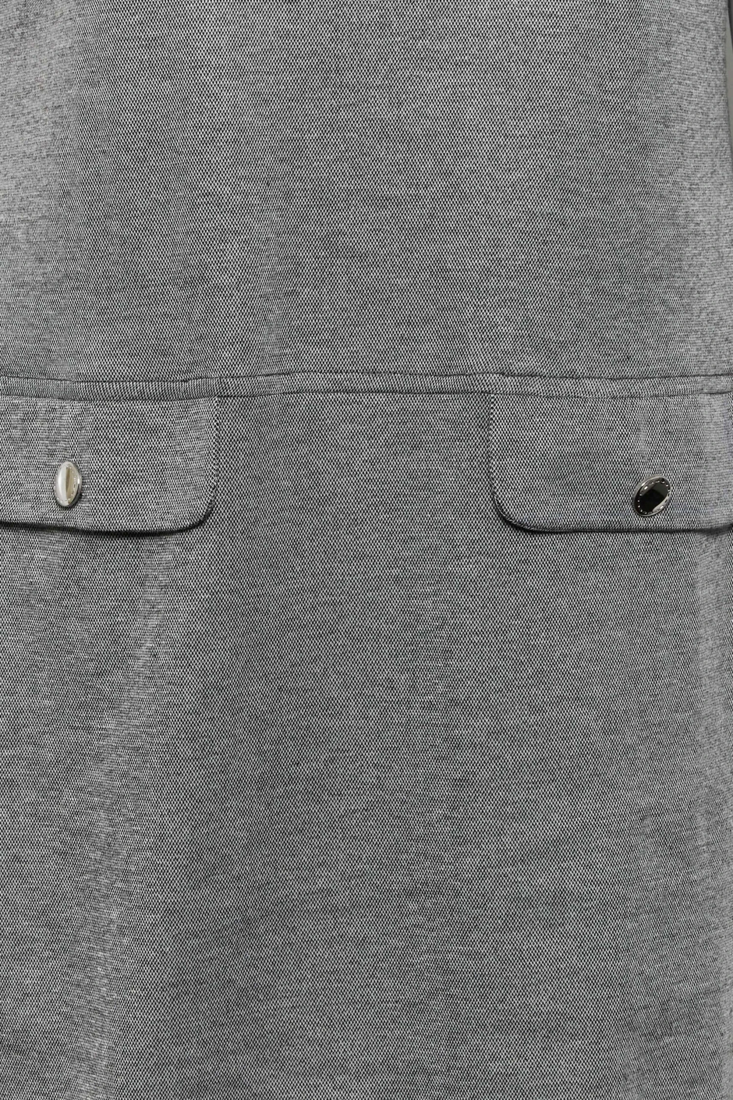 YOURS Curve Grey Knitted Pocket Dress 4 YOURS Curve Grey Knitted Pocket Dress - Image 4