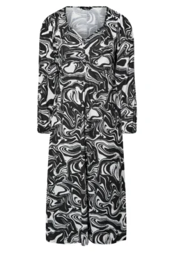 LIMITED COLLECTION Curve Black Swirl Print Ruched Midi Dress 9 LIMITED COLLECTION Curve Black Swirl Print Ruched Midi Dress -Outlet Stylo Wise Store c051c5aa a737 44 215211 X scaled
