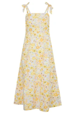 LIMITED COLLECTION Curve Yellow Retro Floral Tiered Strappy Sundress -Outlet Stylo Wise Store c0bf9f9b 255b 42 214490 X scaled