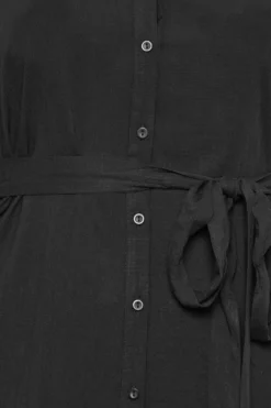 YOURS Curve Black Tie Waist Tunic Shirt -Outlet Stylo Wise Store c110007a d4a7 4d 174290 Z scaled