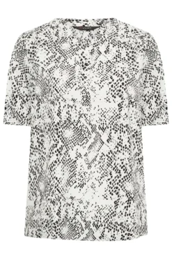 YOURS Curve White Snake Print V-Neck Blouse 10 YOURS Curve White Snake Print V-Neck Blouse -Outlet Stylo Wise Store c27d313a 48b5 45 174307 X scaled