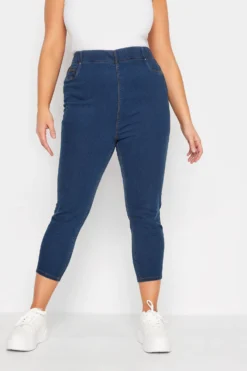 YOURS Curve Blue Stretch Cropped JENNY Jeggings -Outlet Stylo Wise Store c281d94c 155c 46 144466 A scaled