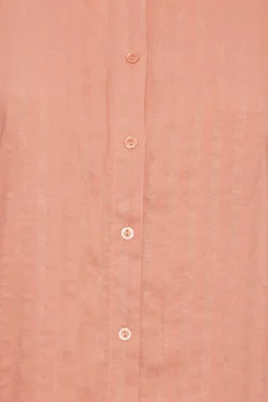 YOURS Curve Coral Orange Frill Sleeve Collared Shirt -Outlet Stylo Wise Store c388d833 0059 46 174311 Z scaled