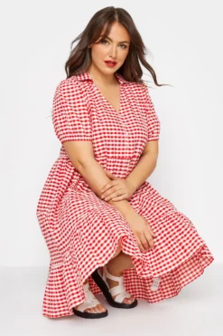 LIMITED COLLECTION Curve Red Gingham Dipped Hem Smock Dress 8 LIMITED COLLECTION Curve Red Gingham Dipped Hem Smock Dress -Outlet Stylo Wise Store c4d23c08 8b48 41 214400 D scaled