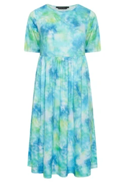 LIMITED COLLECTION Curve Blue Tie Dye Midaxi Smock Dress 10 LIMITED COLLECTION Curve Blue Tie Dye Midaxi Smock Dress -Outlet Stylo Wise Store c5193833 3940 45 215783 X scaled