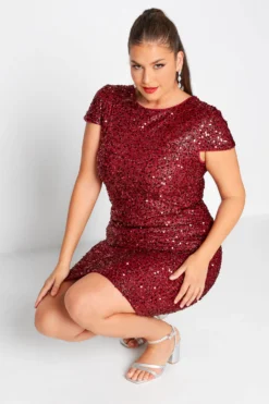 YOURS LONDON Curve Red Sequin Embellished Shift Dress 8 YOURS LONDON Curve Red Sequin Embellished Shift Dress -Outlet Stylo Wise Store c61e1206 02d6 40 161715 D scaled