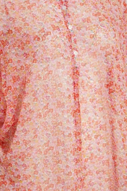 YOURS Curve Pink Ditsy Print Batwing Blouse -Outlet Stylo Wise Store c6da7ad5 a5f2 40 173976 Z scaled