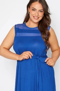 YOURS Curve Cobalt Blue Mesh Panel Skater Dress 8 YOURS Curve Cobalt Blue Mesh Panel Skater Dress -Outlet Stylo Wise Store c7740262 b3f2 40 300806 D scaled