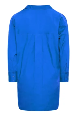 LIMITED COLLECTION Curve Cobalt Blue Oversized Boyfriend Shirt -Outlet Stylo Wise Store c7da1741 23b7 4f 214455 BK scaled