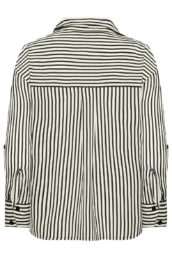 YOURS PETITE Curve Black & Cream Stripe Shirt -Outlet Stylo Wise Store c7da4f94 3b06 43 174563 Y scaled