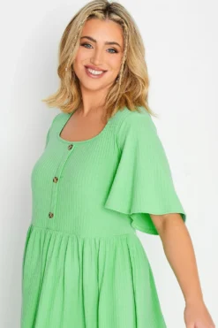LIMITED COLLECTION Curve Green Ribbed Square Neck Midi Dress 9 LIMITED COLLECTION Curve Green Ribbed Square Neck Midi Dress -Outlet Stylo Wise Store c870693c 5889 46 215883 D scaled