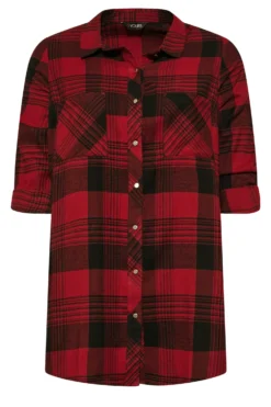 YOURS Curve Red Check Boyfriend Shirt 10 YOURS Curve Red Check Boyfriend Shirt -Outlet Stylo Wise Store c88ef05d f058 41 131654 X scaled