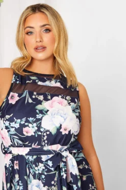 YOURS LONDON Curve Navy Blue & Pink Floral Mesh Panel Skater Dress 8 YOURS LONDON Curve Navy Blue & Pink Floral Mesh Panel Skater Dress -Outlet Stylo Wise Store c8ceaa4c ec8f 4b 162041 D scaled