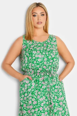 YOURS Curve Green Floral Ditsy Print Mini Dress 8 YOURS Curve Green Floral Ditsy Print Mini Dress -Outlet Stylo Wise Store c9c98cfa d3d2 4c 137283 D scaled