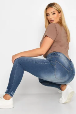 YOURS Curve Blue Distressed AVA Lift And Shape Stretch Skinny Jeans 8 YOURS Curve Blue Distressed AVA Lift And Shape Stretch Skinny Jeans -Outlet Stylo Wise Store ca209380 1467 41 143014 C scaled