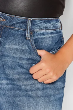 YOURS FOR GOOD Curve Mid Blue Extreme Distressed MOM Jeans 8 YOURS FOR GOOD Curve Mid Blue Extreme Distressed MOM Jeans -Outlet Stylo Wise Store ca58f06c ad71 4b 142653 D scaled