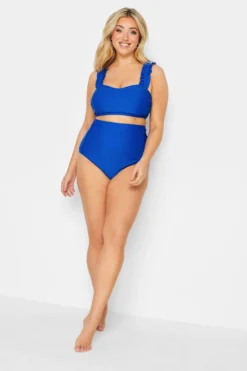 YOURS Curve Cobalt Blue Super High Waisted Tummy Control Bikini Briefs