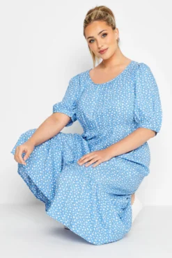 LIMITED COLLECTION Curve Blue Ditsy Midaxi Dress 9 LIMITED COLLECTION Curve Blue Ditsy Midaxi Dress -Outlet Stylo Wise Store ca8f5435 a89e 48 214393 E scaled