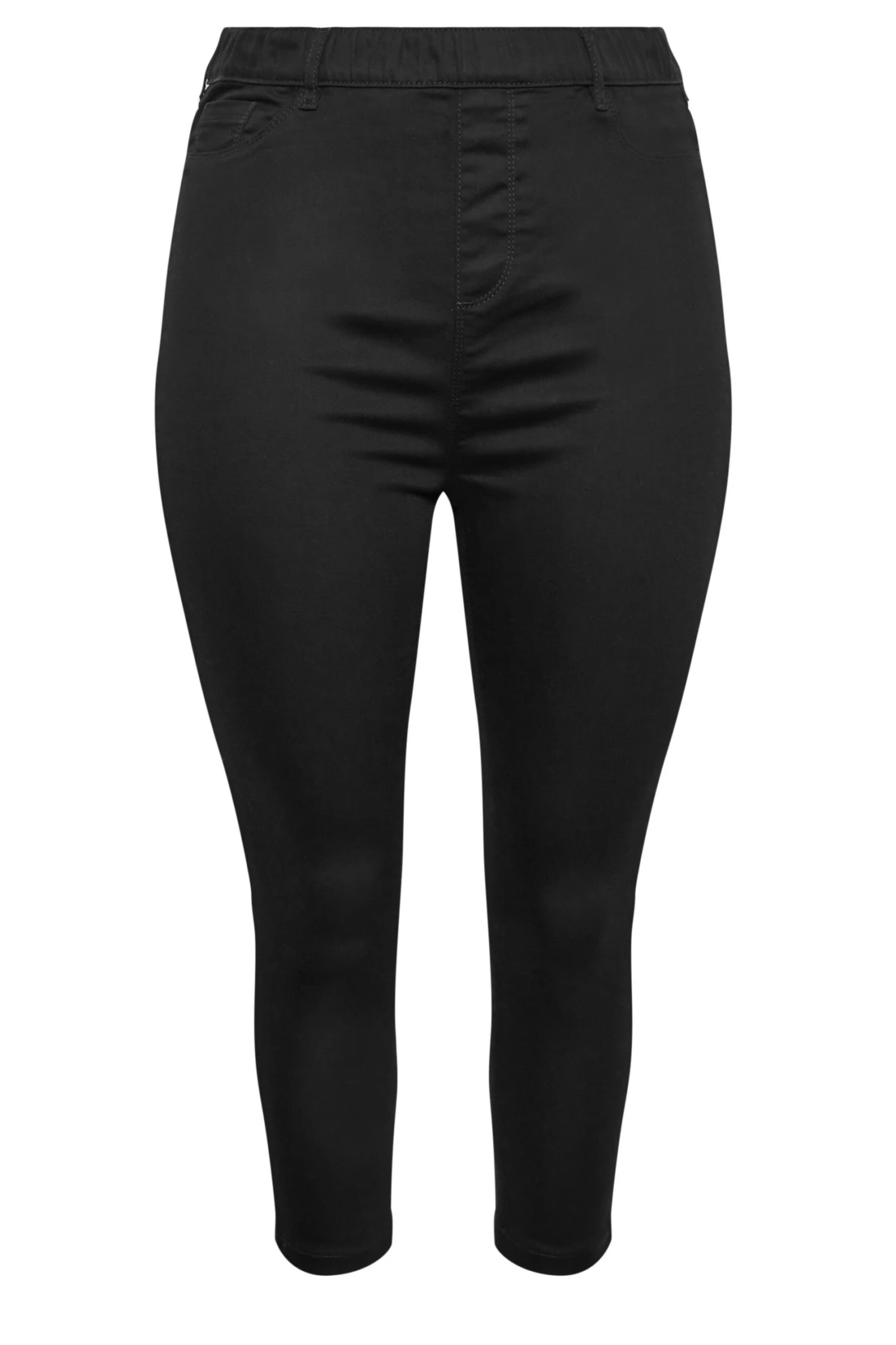 YOURS Curve Black Cropped Stretch GRACE Jeggings 3 YOURS Curve Black Cropped Stretch GRACE Jeggings - Image 3