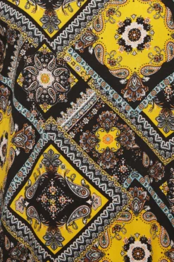 YOURS Curve Black Paisley Print Tab Sleeve Blouse -Outlet Stylo Wise Store cce0825b 52f9 4b 174315 Z scaled