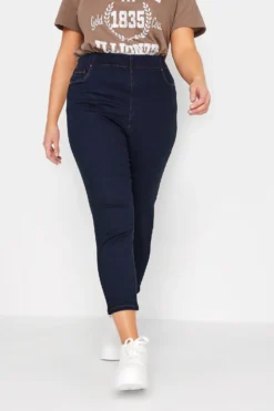 YOURS Curve Indigo Blue Stretch Cropped JENNY Jeggings -Outlet Stylo Wise Store ccfa2383 d097 45 144465 A scaled