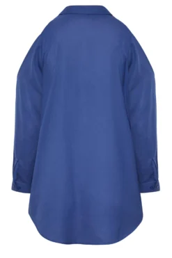 YOURS Curve Blue Cold Shoulder Shirt -Outlet Stylo Wise Store ce5a1c2c 3b31 4f 131628 Y scaled
