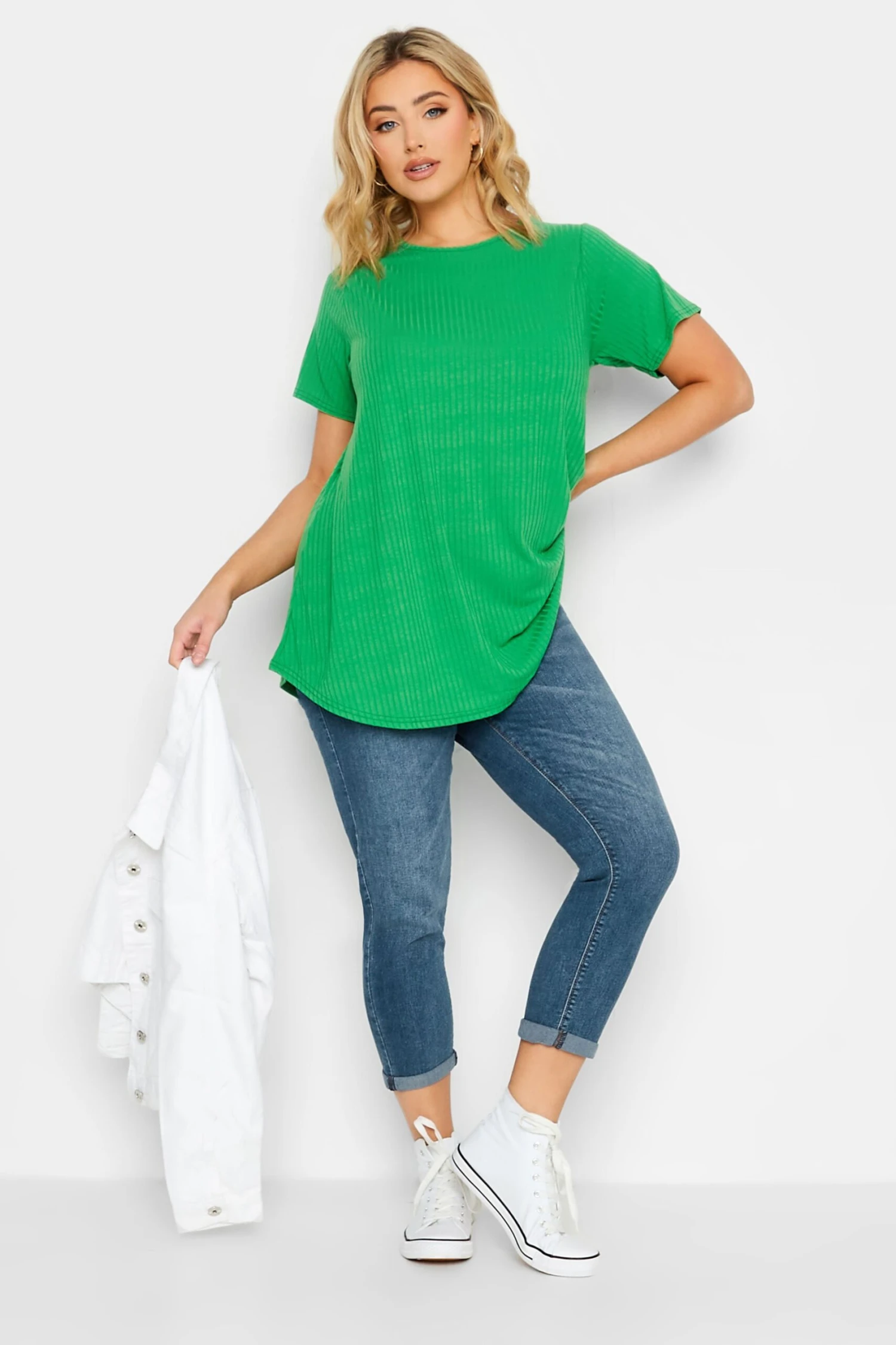 YOURS Curve Dark Blue Cropped GRACE Jeggings 1 YOURS Curve Dark Blue Cropped GRACE Jeggings