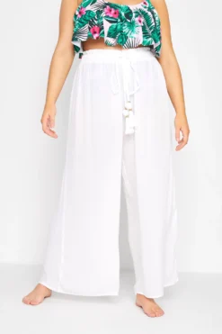 YOURS Curve White Wide Leg Beach Trousers 9 YOURS Curve White Wide Leg Beach Trousers -Outlet Stylo Wise Store cfe8e7de 3dcc 4d 150238 A scaled