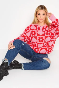 YOURS Curve Indigo Blue Ripped MOM Jeans